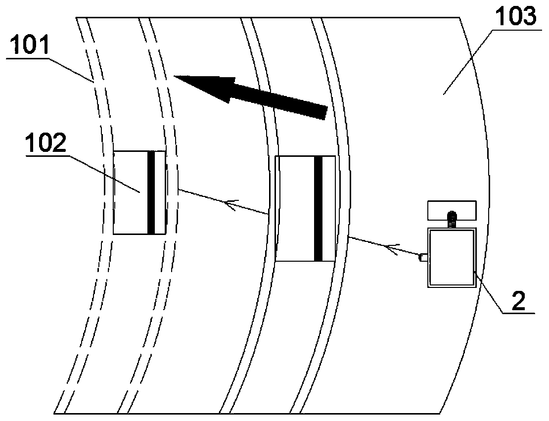 Calibration method for shield tail gap measurement and shield tail gap real-time automatic measurement method and system