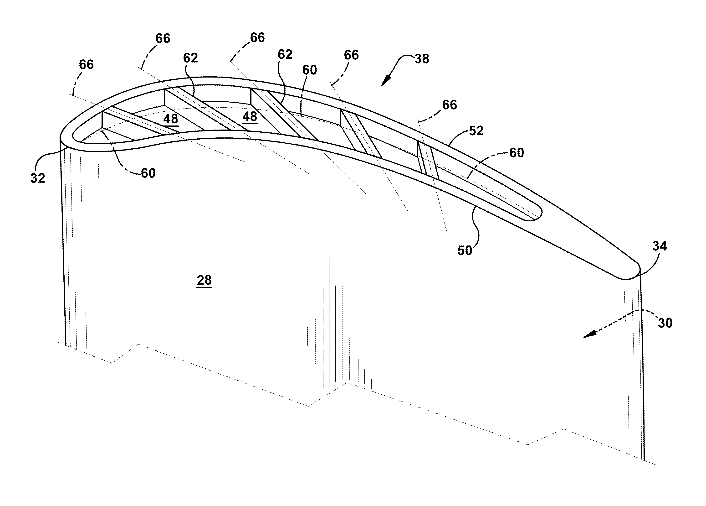 Turbine rotor blade tips that discourage cross-flow