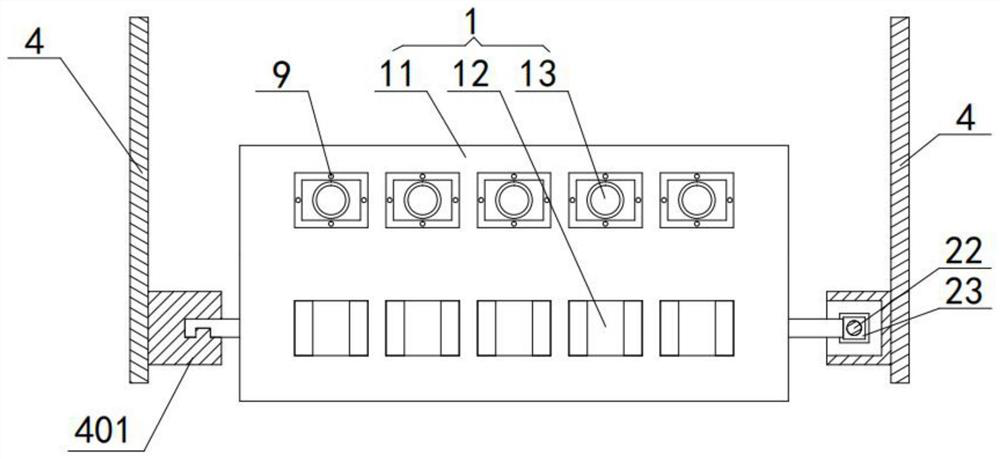 Elevator traction steel wire rope detection device and detection method