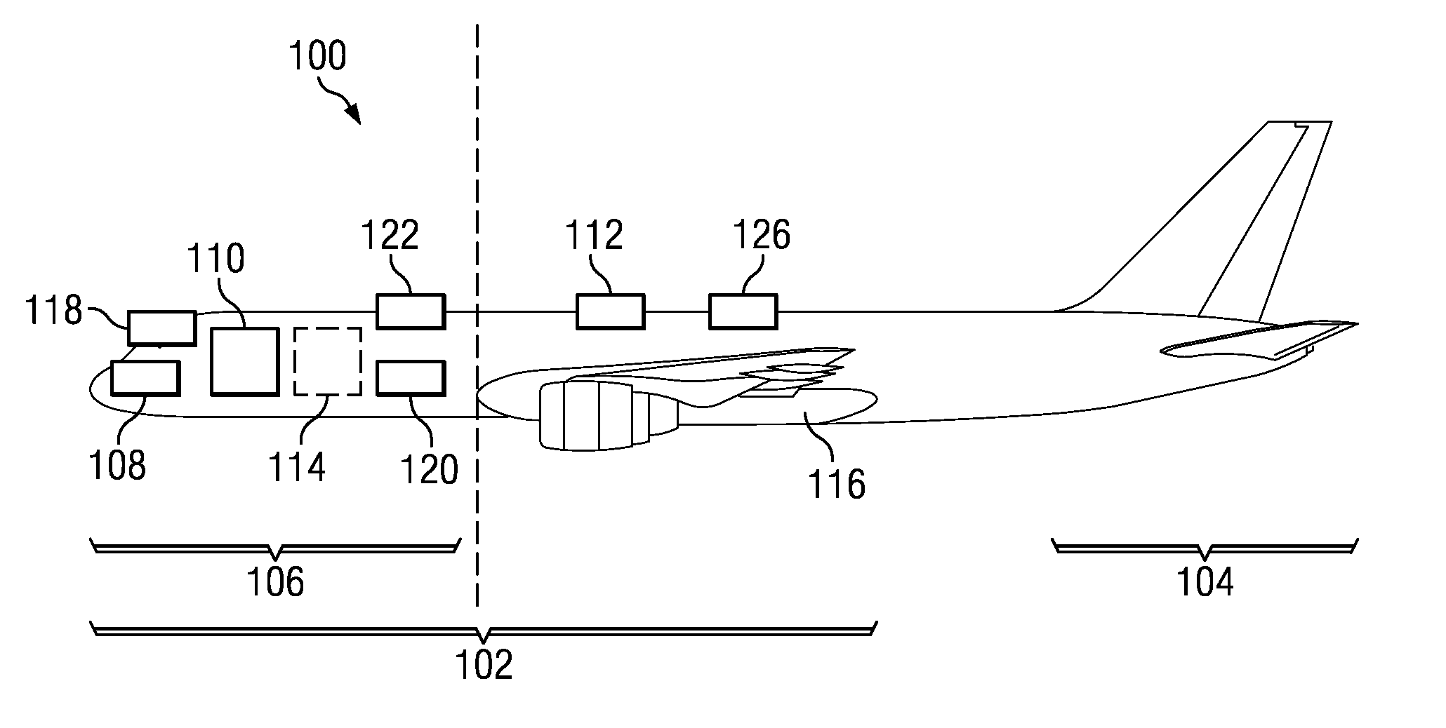 Airspeed sensing system for an aircraft