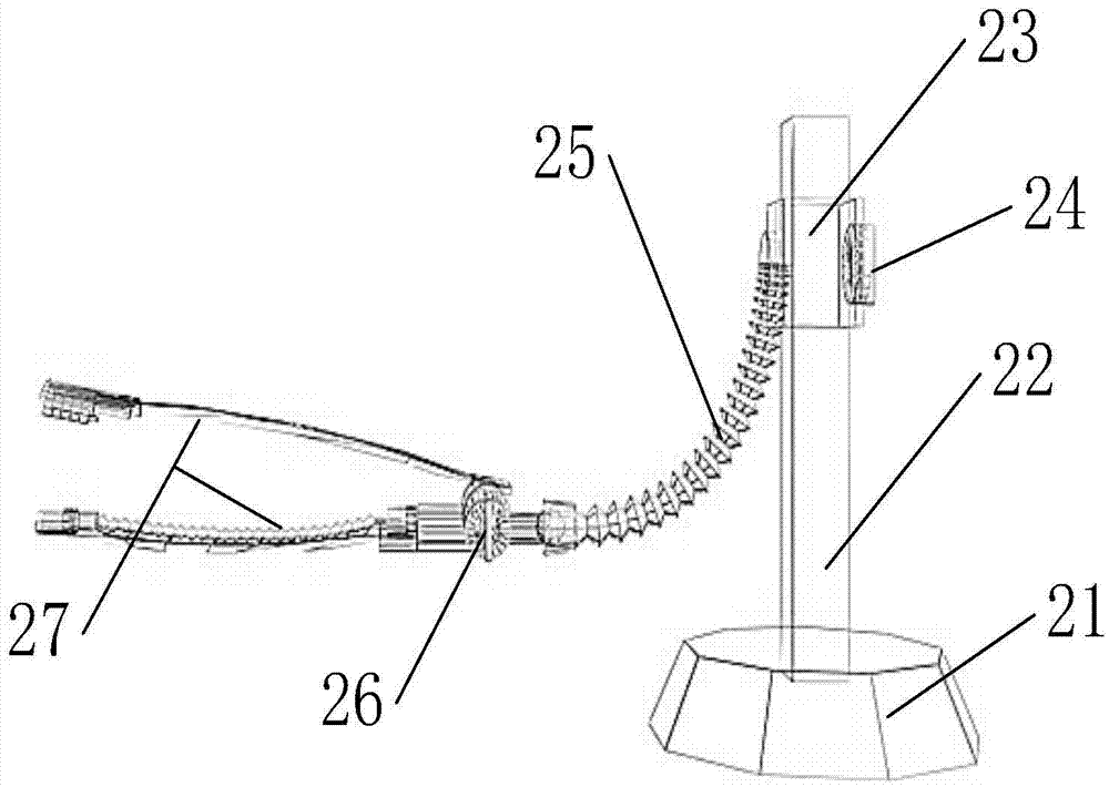 Detection and sampling device for color fastness of inner sides of shoes