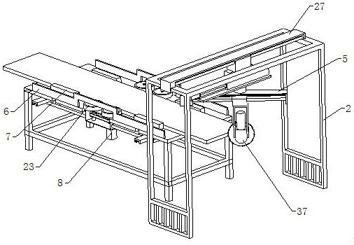 Construction wood-cutting machine with adjustable angle