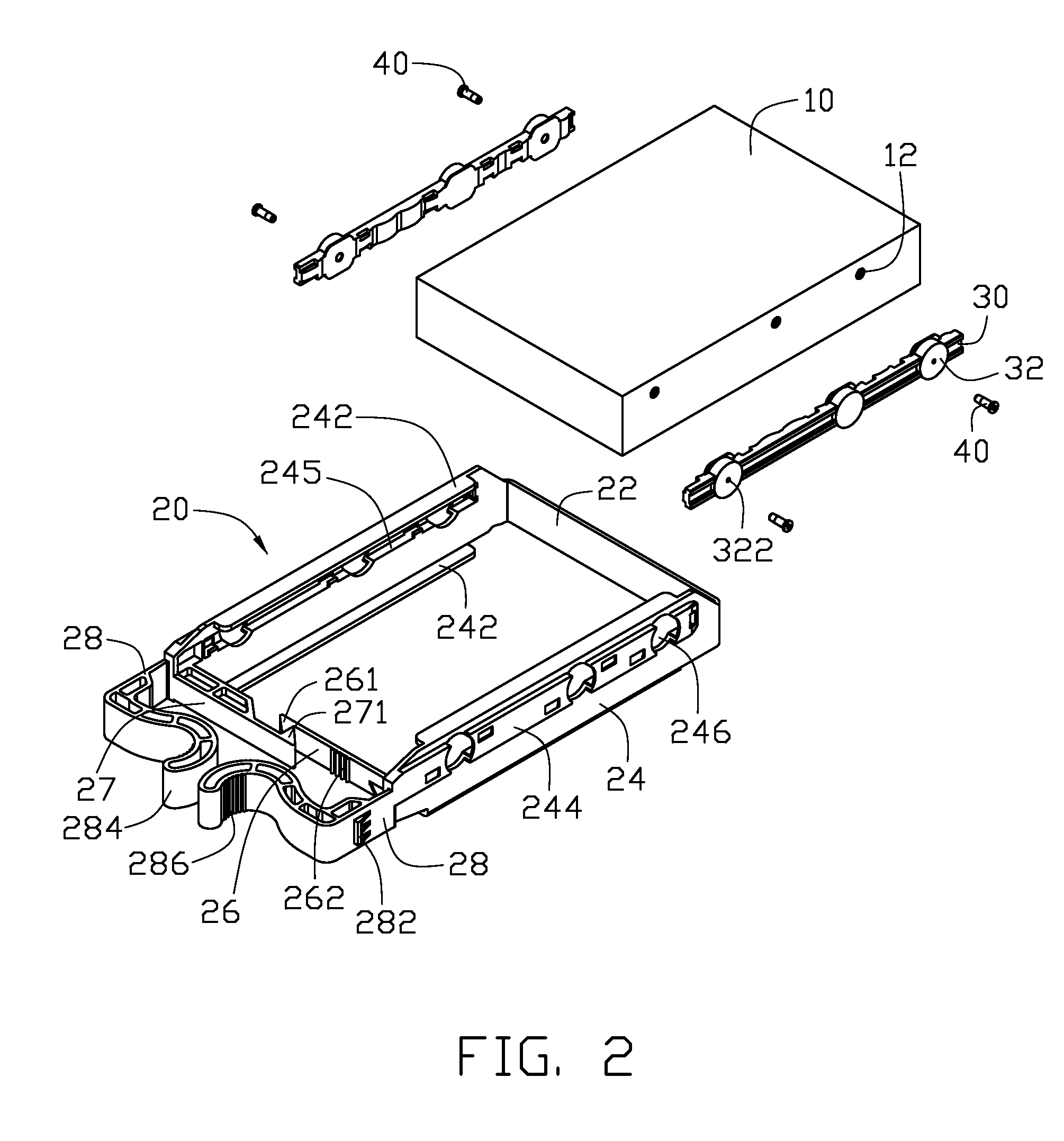 Fixing apparatus for hard disk drive