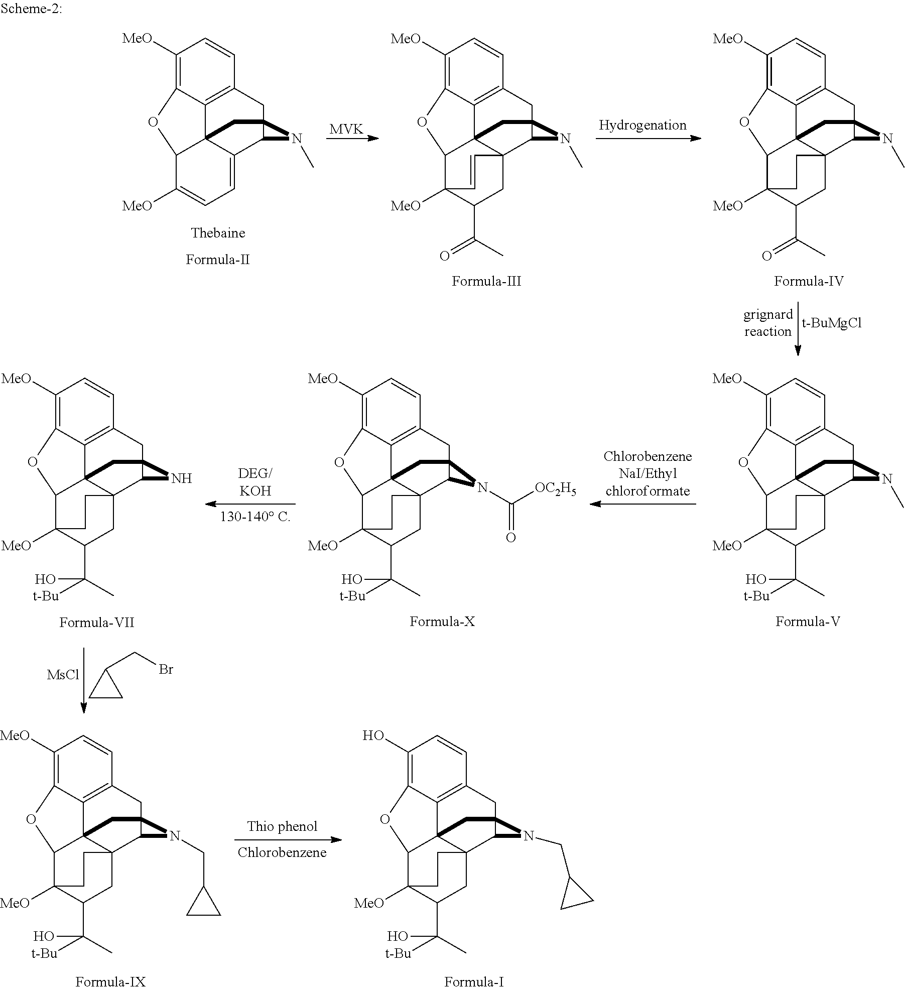 Industrial process for the preparation of buprenorphine and its intermediates