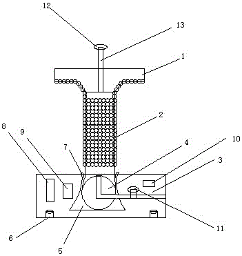 A rubbing pillar for livestock farming