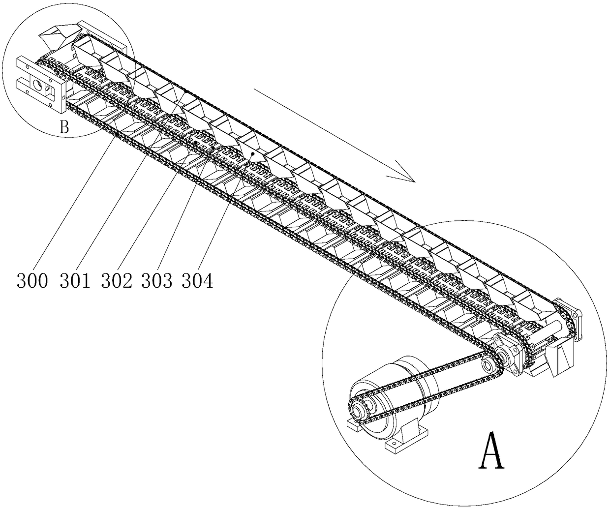 Hopper conveying machine