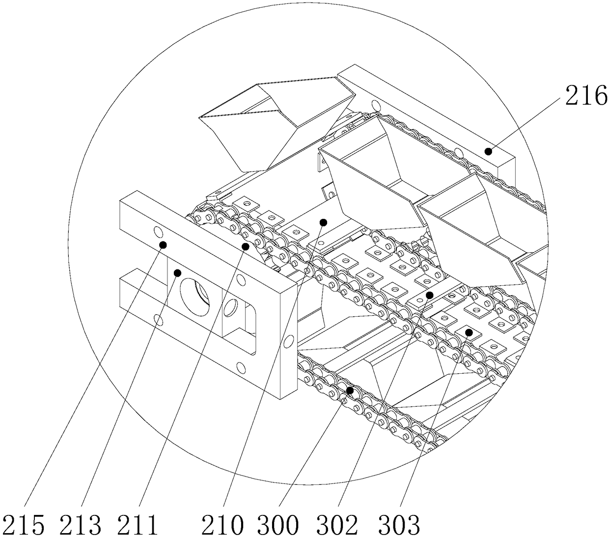 Hopper conveying machine