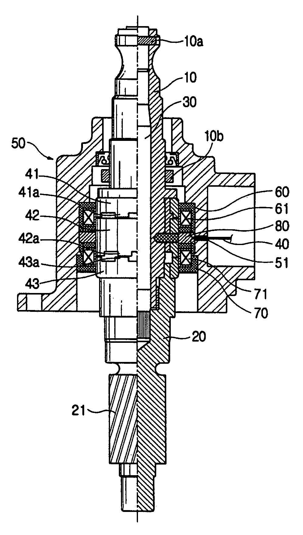 Torque sensor for vehicle