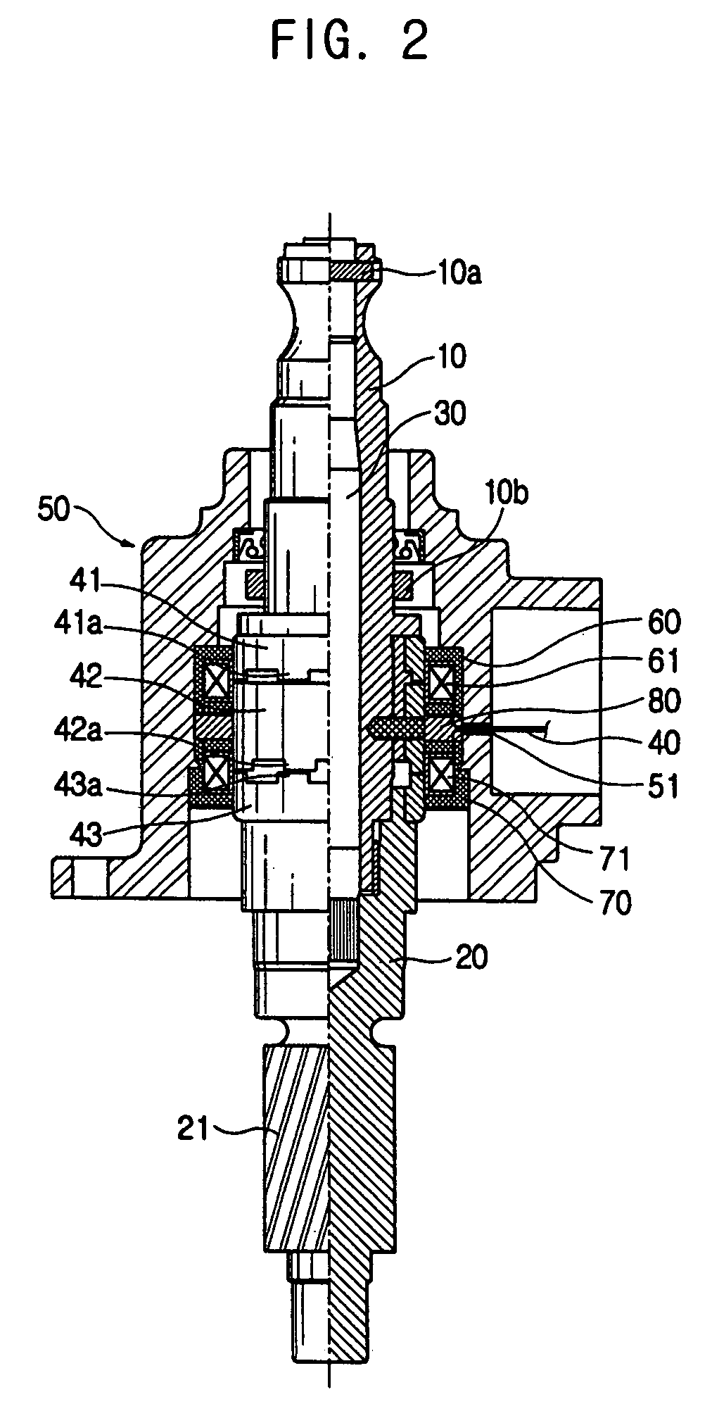 Torque sensor for vehicle