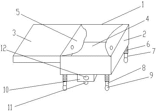 Hardware storing and transporting box with bottom subjected to shock-proof treatment