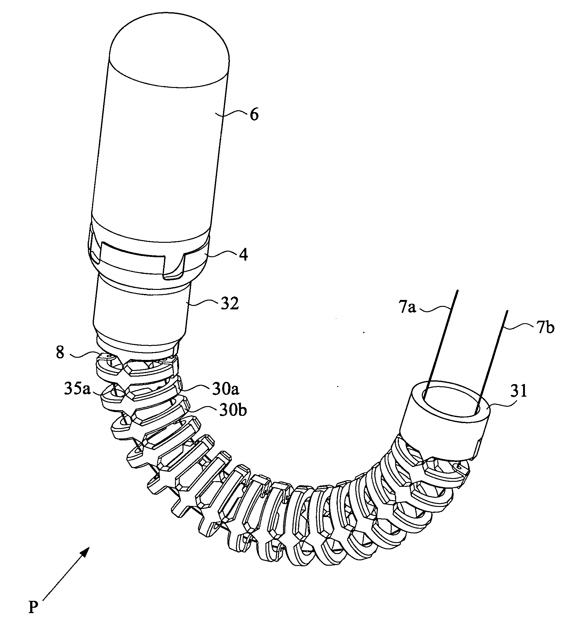 Gastrointestinal endoscope with deflectable direction-change structure and deflectable direction-change tube thereof