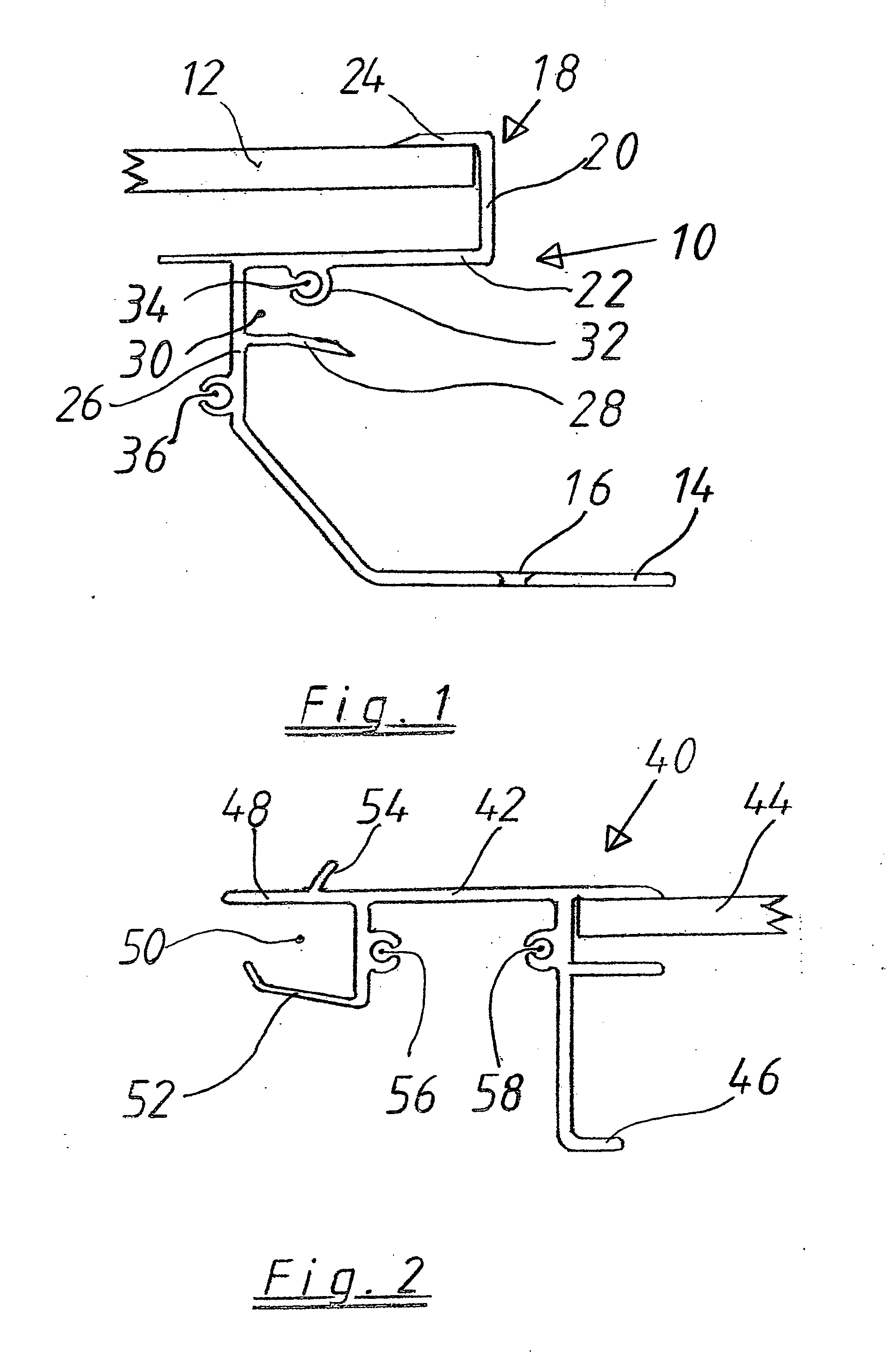 Fastening system for a plate-shaped structural element