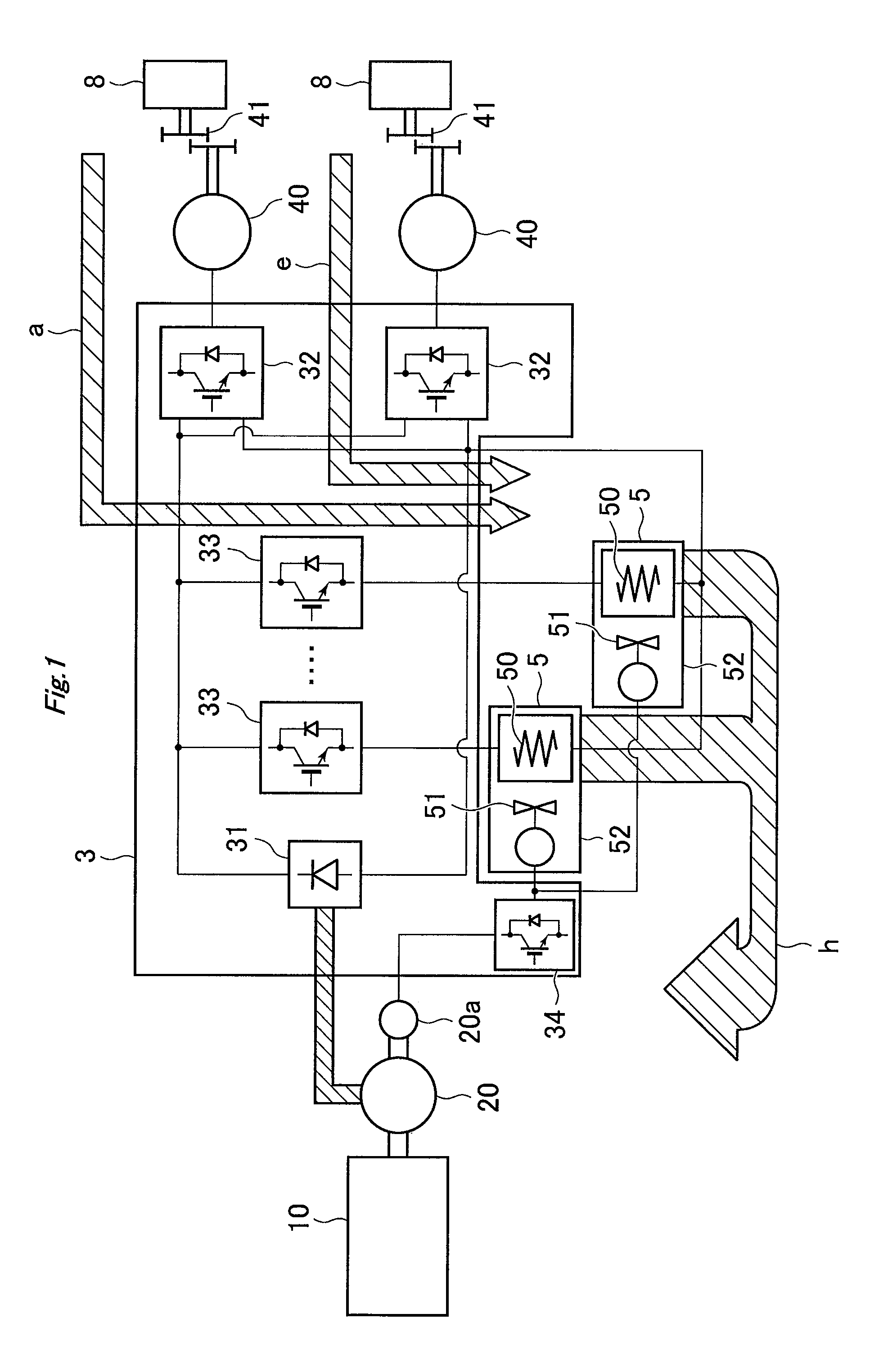 Electrically-driven dump truck