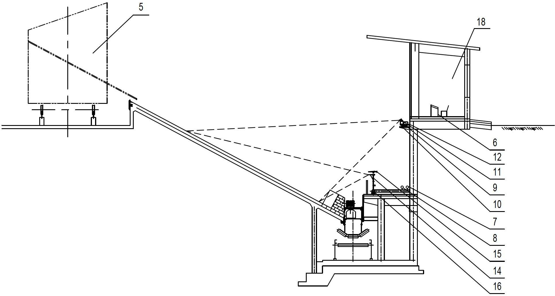 Automatic monitoring and sprinkling coke quenching system for red coke of coke wharf