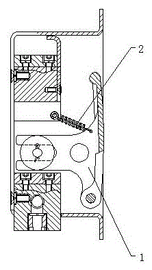 Railway passenger car brake alarm valve