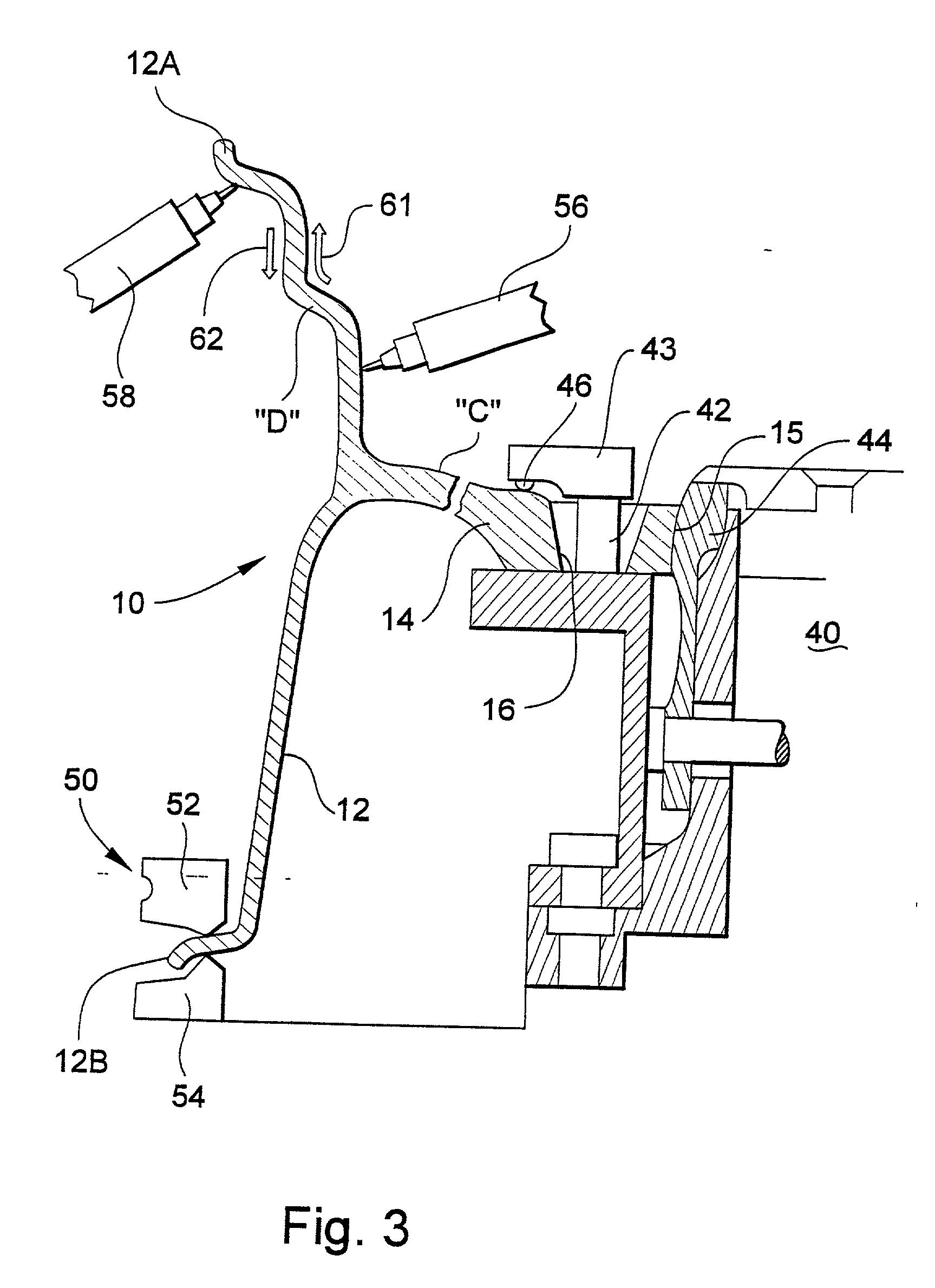 Method of manufacturing a wheel rim for a two-piece vehicle wheel assembly