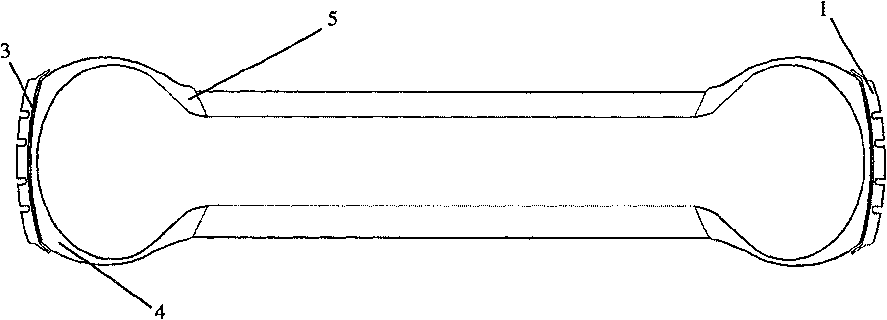 Novel prevulcanized tire tread rubber and its application method