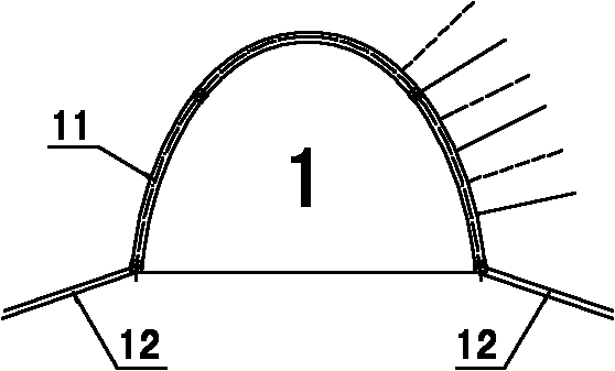 Construction method of large-span asymmetrical double-arch railway tunnel under terrain bias pressure condition