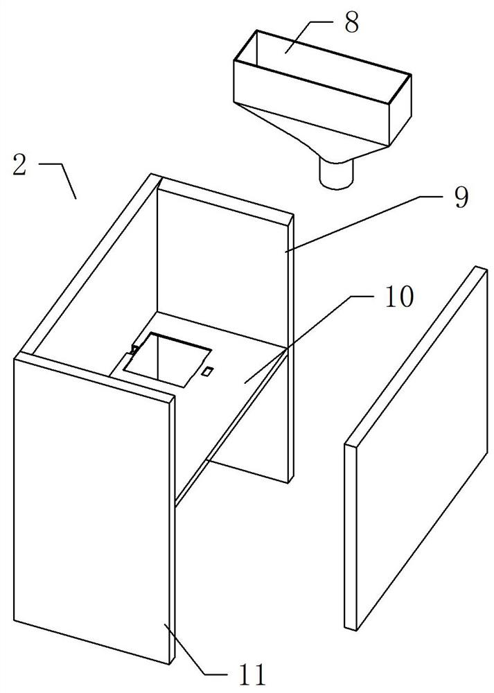 Automatic solid impurity separation device for wastewater pretreatment