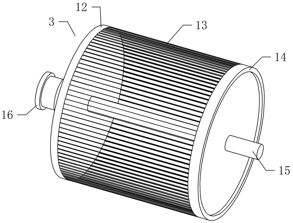 Automatic solid impurity separation device for wastewater pretreatment