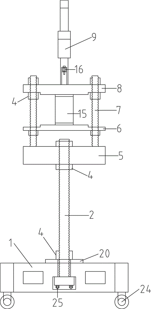 Counterforce loading frame for multifunctional self-balancing type continuous beam test