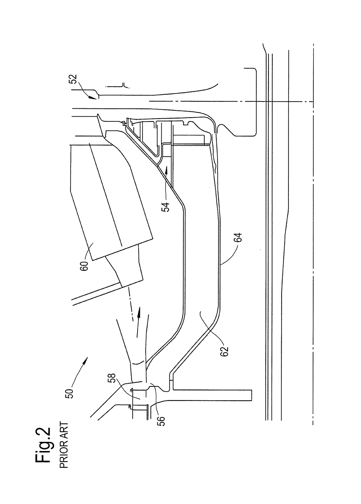 Axial flow machine cooling system