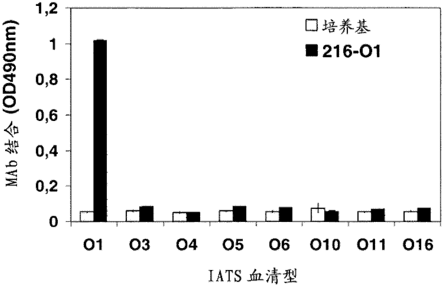 Human monoclonal antibody specific for lipopolysaccarides (LPS) of serotype IATS 01 of pseudomonas aeruginosa