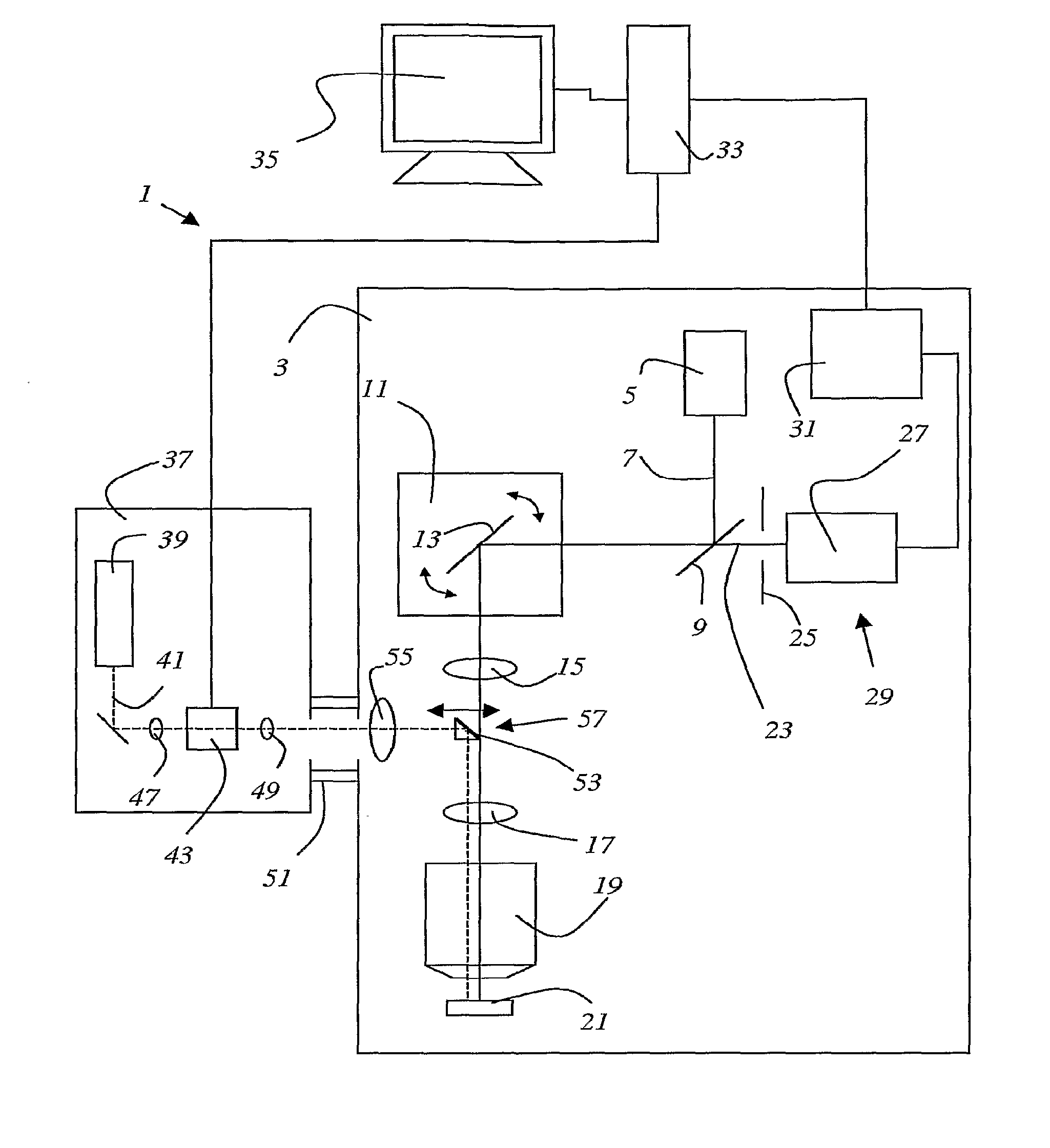 Scanning microscope and method for examining a sample by using scanning microscopy