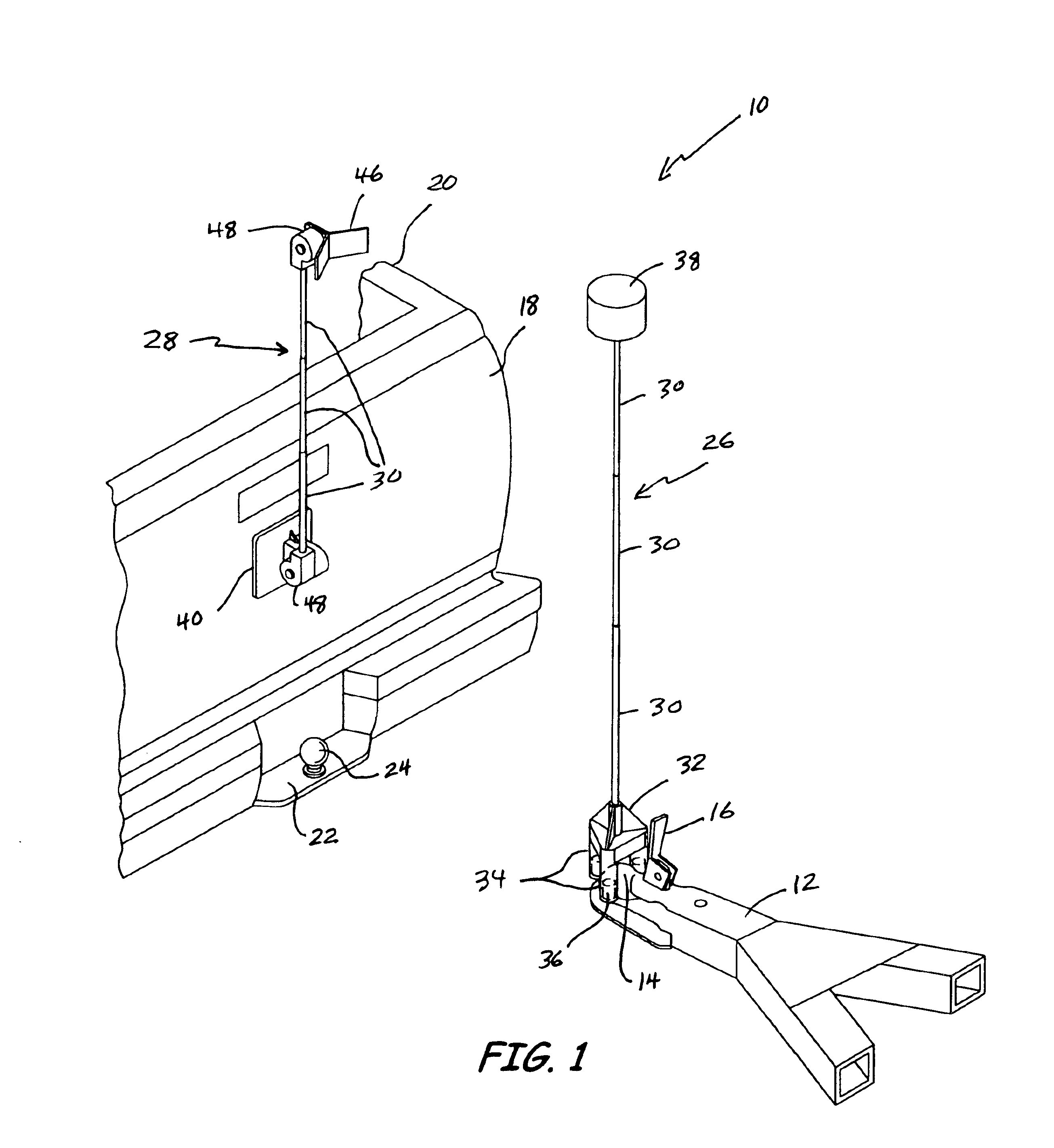 Alignment guide for a trailer hitch