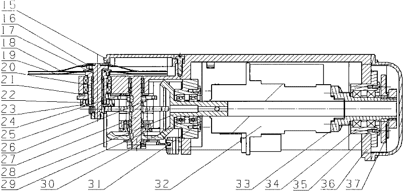 Aerial photograph central type shutter mechanism