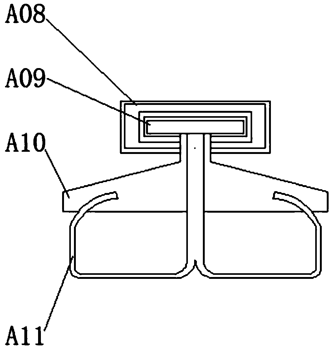 An elastically fixed foundation with shock absorption