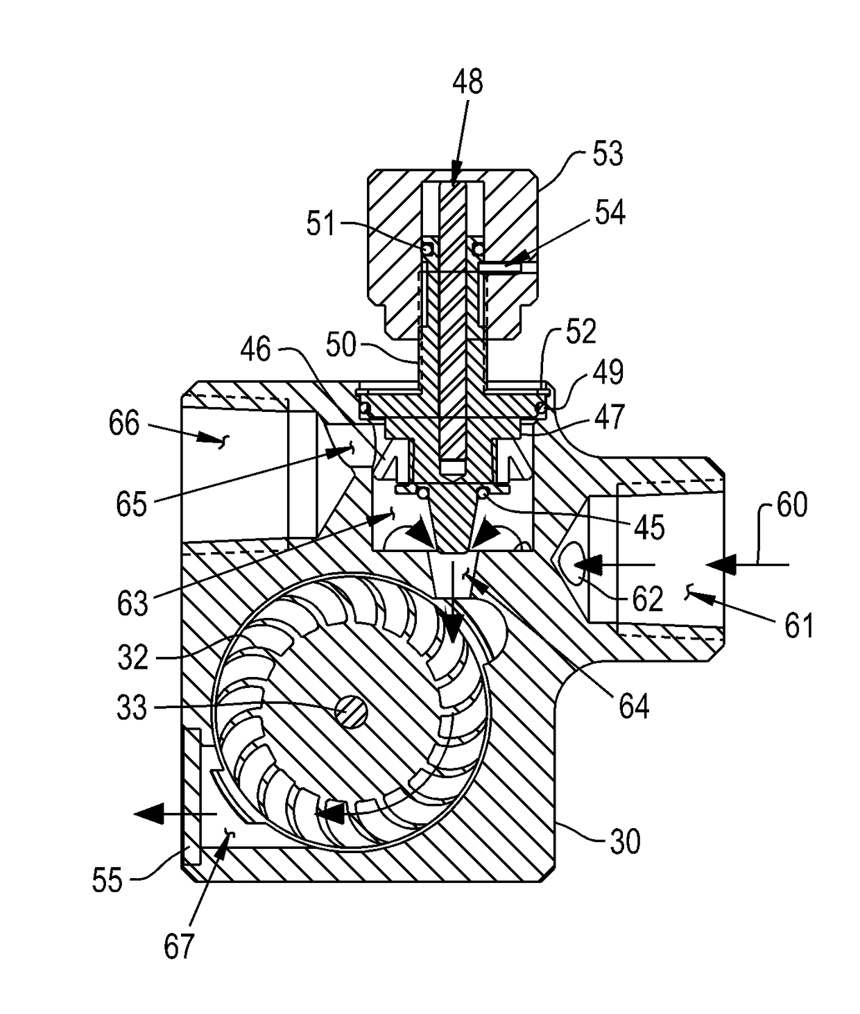 Actuator exhaust fluid energy harvester