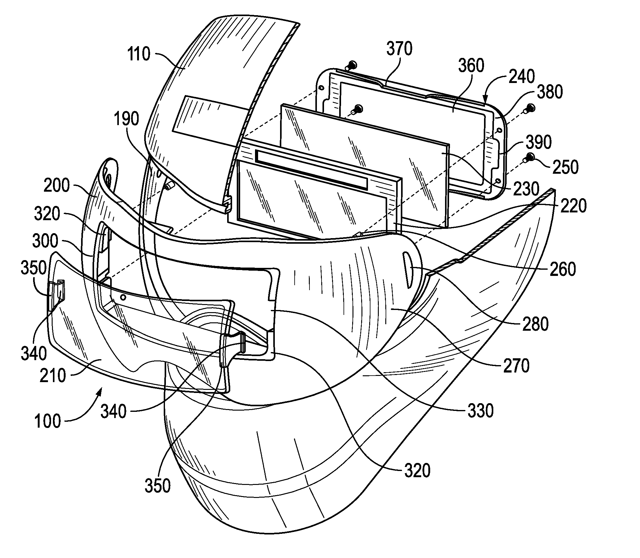 Face Protector Lens Assembly and Method of Use