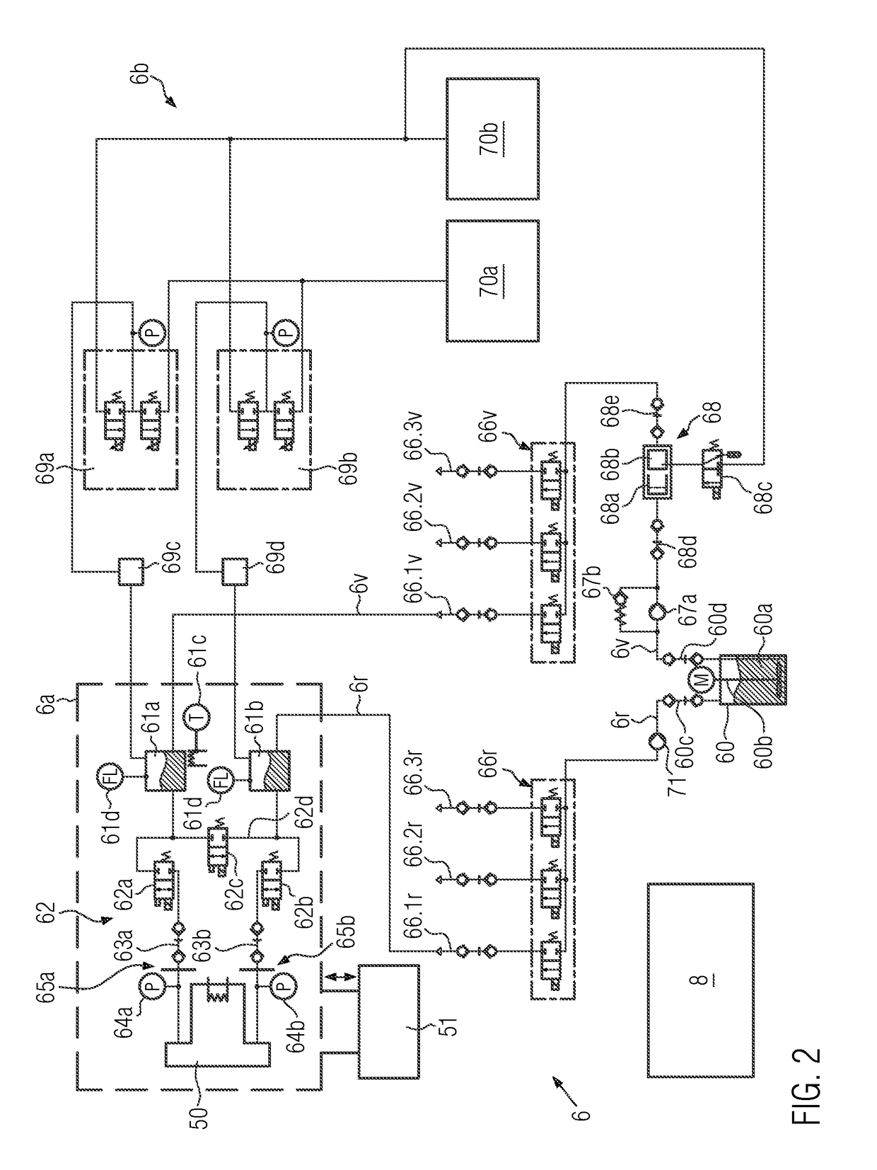 Direct printing machine and method for printing containers with direct printing