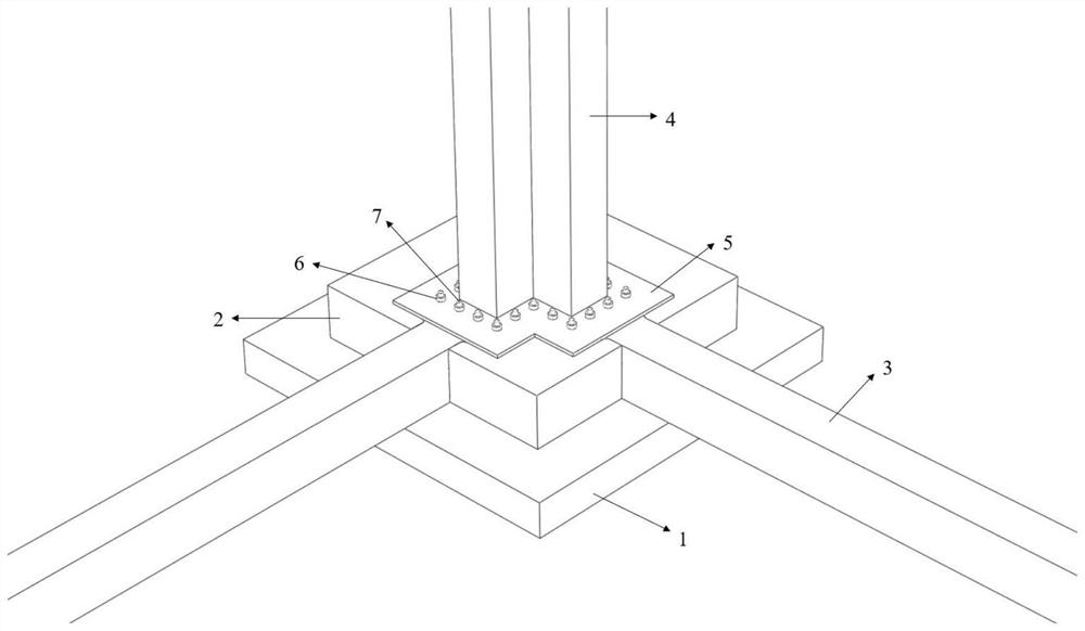 Fabricated structure matched with special-shaped steel pipe column and construction method of fabricated structure