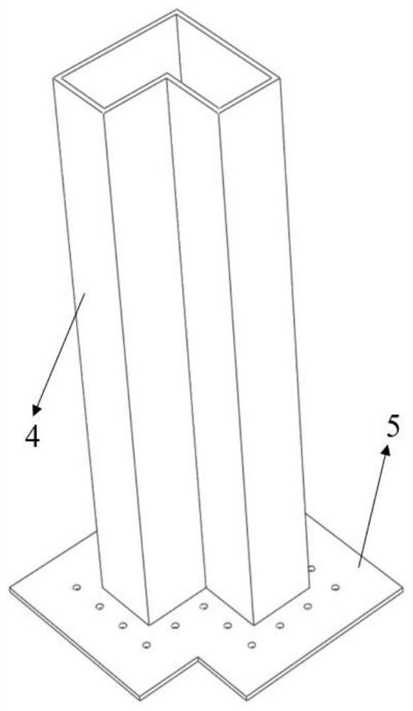 Fabricated structure matched with special-shaped steel pipe column and construction method of fabricated structure