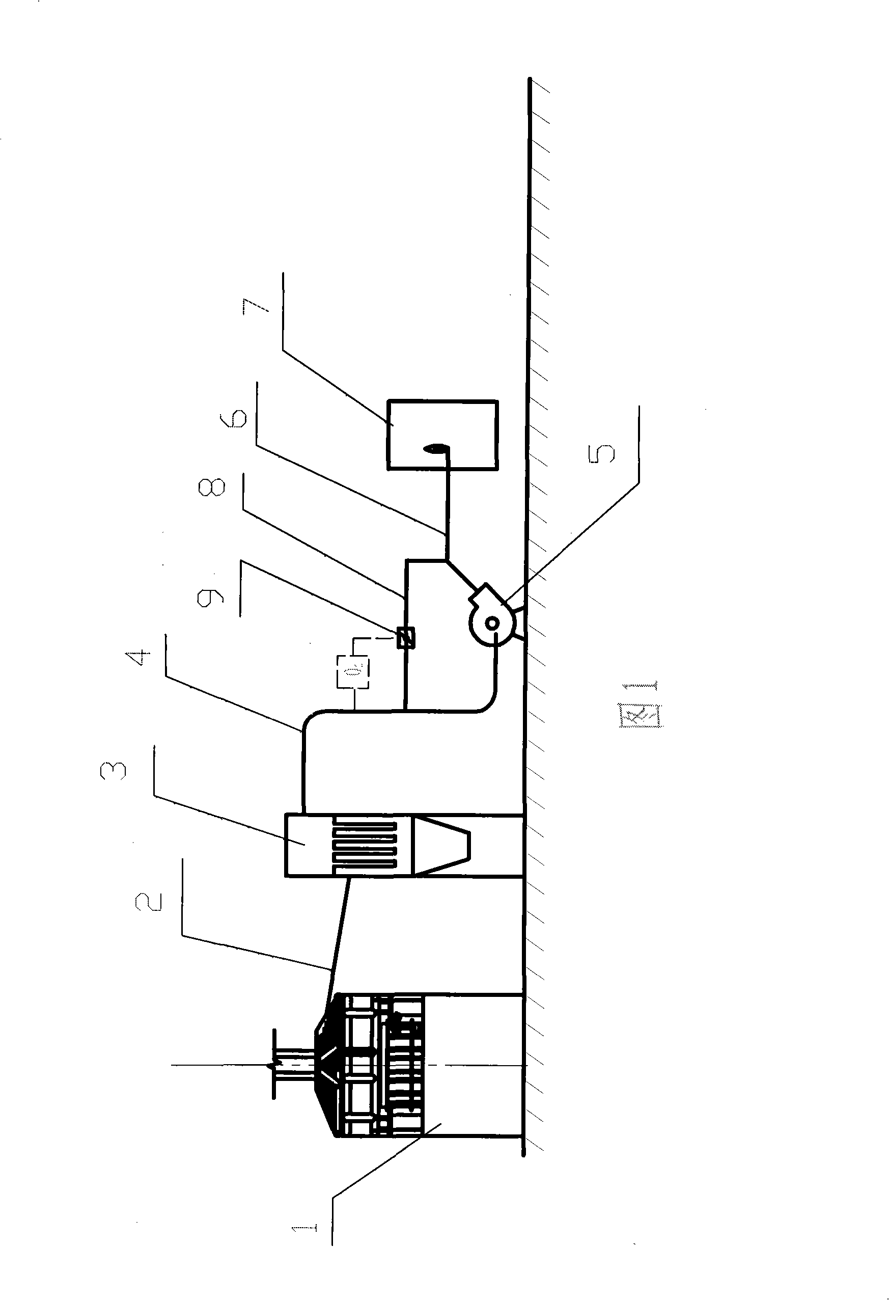 Negative pressure purifier of high temperature combustible gas