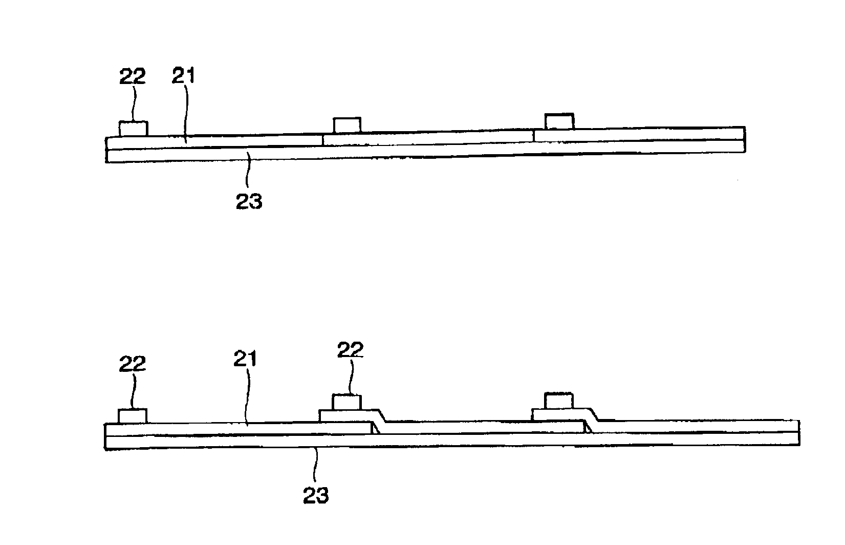 Method of manufacturing a semiconductor device having adjoining substrates