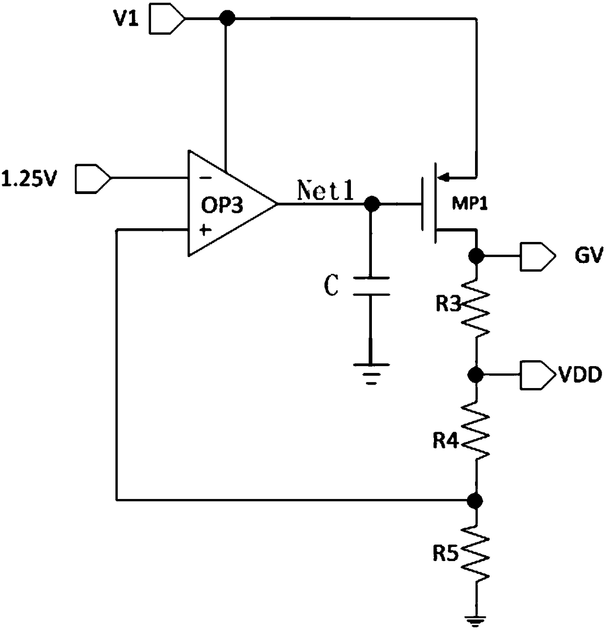 High-power LED linear constant-current driving control chip