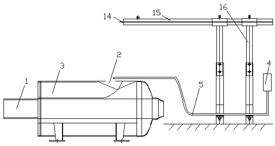 A horizontal spray ignition device