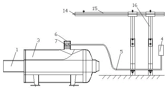 A horizontal spray ignition device