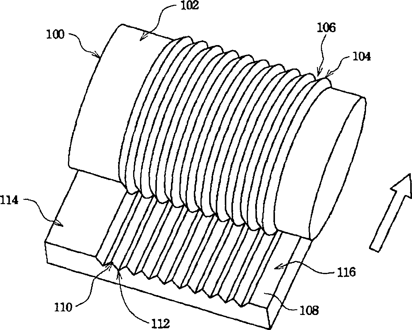 Device and method for processing roller micro groove