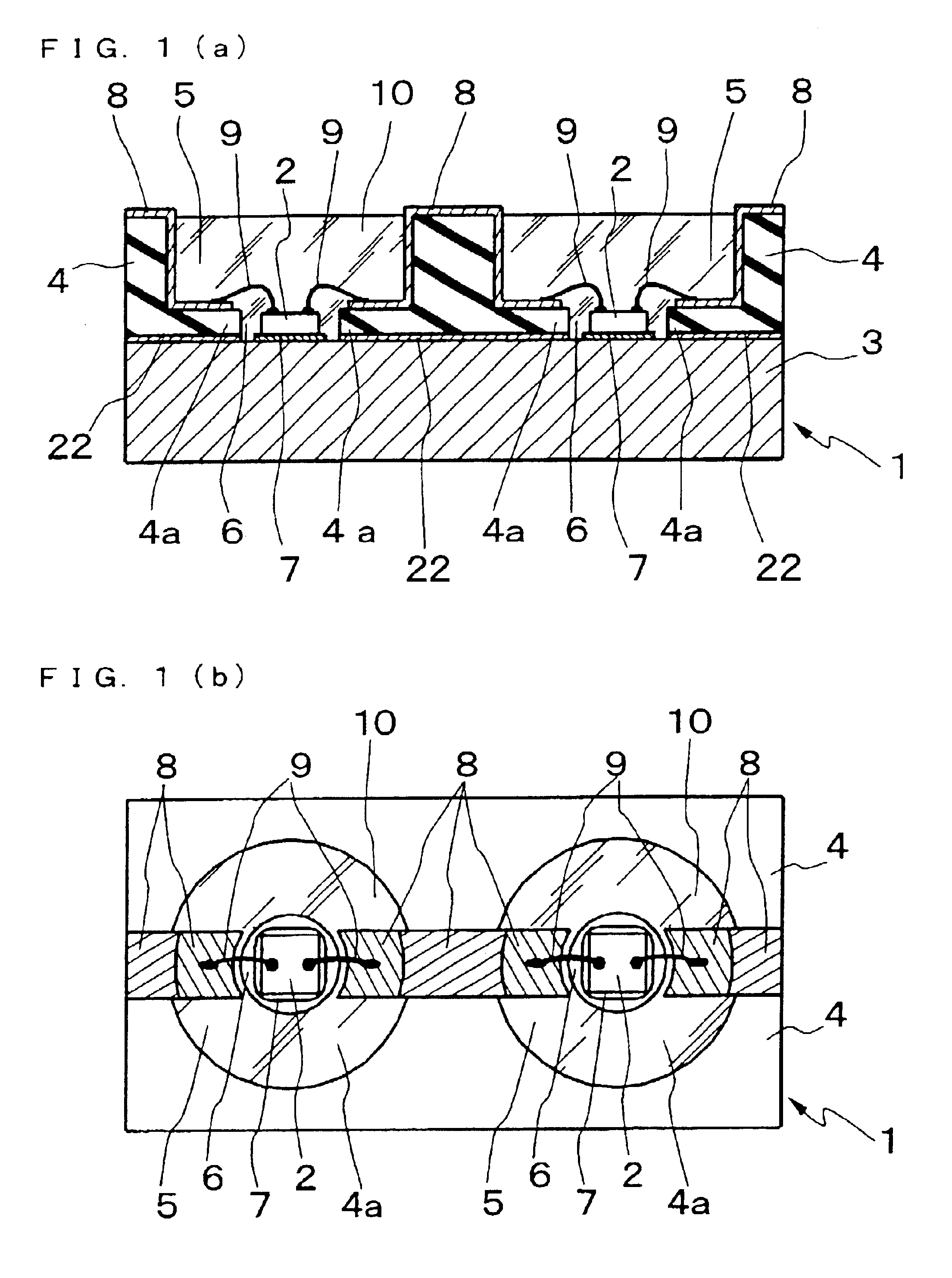 Light source device using LED, and method of producing same