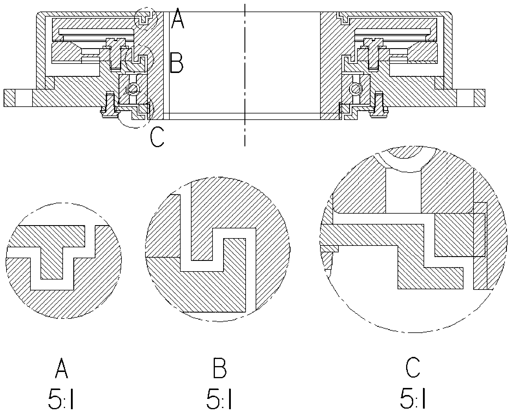 High-reliability high-stability-degree hollow rotating traveling wave ultrasonic motor