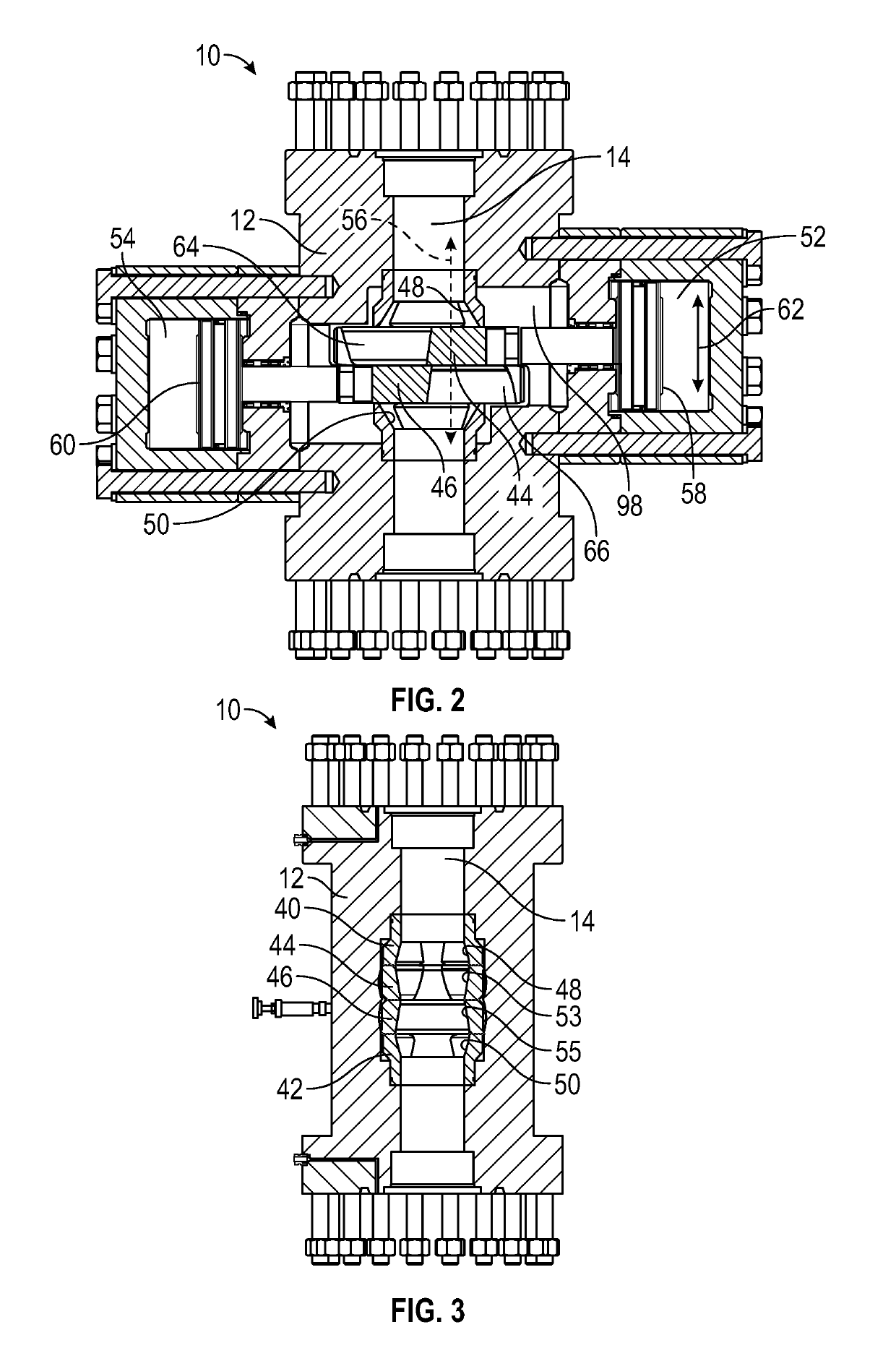 Dual compact cutting device intervention system