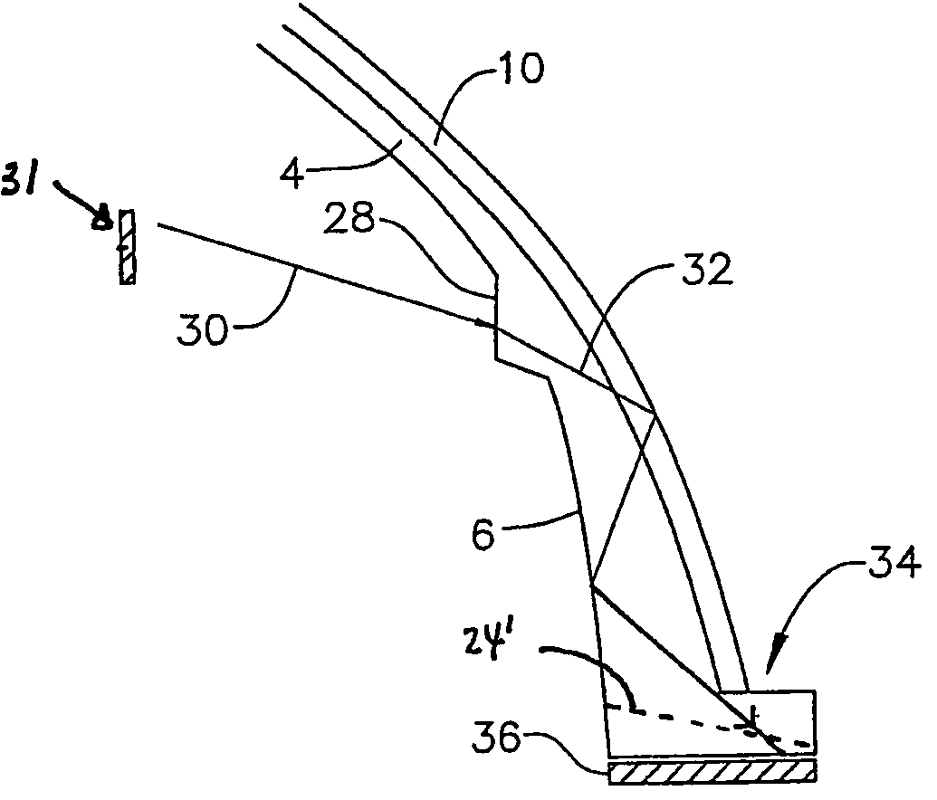 Luminaire reflector with light-modifying flange