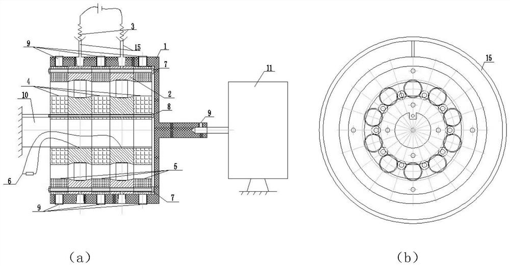 Device for simulating modular rolling type conductive rotary motion in vacuum environment