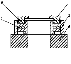 Magnetofluid cylindrical roller thrust bearing and processing technology thereof