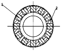 Magnetofluid cylindrical roller thrust bearing and processing technology thereof