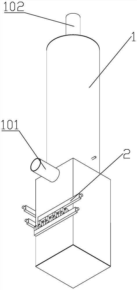 An engine exhaust gas circulation purification and muffler system